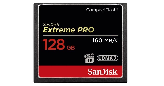 SanDisk CF 128GB CompactFlash Card im Blitzangebot ab 11:00 Uhr