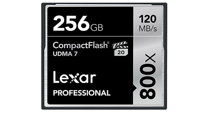 Lexar 256 GB CompactFlash – Mit 120 MB/s durchs Blitzangebot